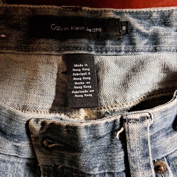 Calvin Klein size 10 jeans embroidery on leg 5/$25 - Picture 5 of 5